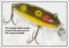 Vintage Creek Chub Shur Strike Frog Finish Baby Wiggler 200 Special