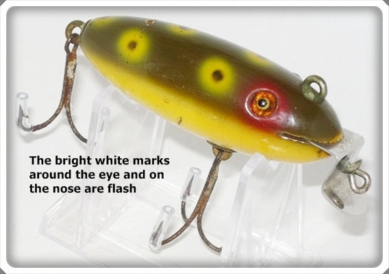 Vintage Creek Chub Shur Strike Frog Finish Baby Wiggler 200 Special