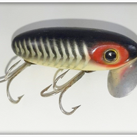 Fred Arbogast Black With Silver Herringbone Jitterbug