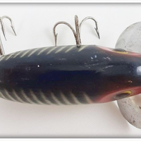 Fred Arbogast Black With Silver Herringbone Jitterbug