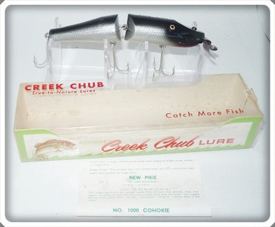 Vintage Creek Chub Silver Shiner Jointed Husky Pikie 3003 DD In Box