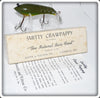 Vintage Smith & Yelton Co Green Smitty Crawpappy Lure In Box 