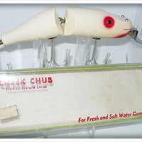 Creek Chub White Red Eye Shadow Jointed Striper Pikie 6812 RE Special