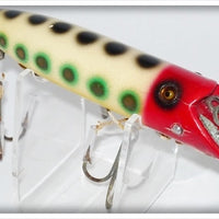 Heddon Green And Gold Spots With Red Head King Basser Lure 8559SPRH