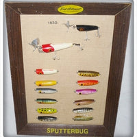Vintage Fred Arbogast Bait Company Sputterbug Dealer Display