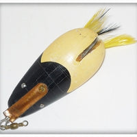 Vintage Lauby Black & White Wonder Spoon Lure 