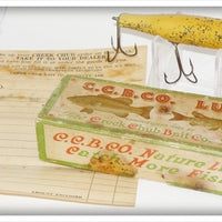 Vintage Creek Chub Nite Glo Red Head Pikie Lure 722 Special In Box