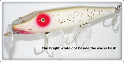 Vintage Creek Chub Silver Flash Husky Pikie With Surfster Lip 7218