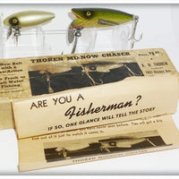 A. H. Thoren Manufacturer Green Scale & White Thoren Minnow Chaser