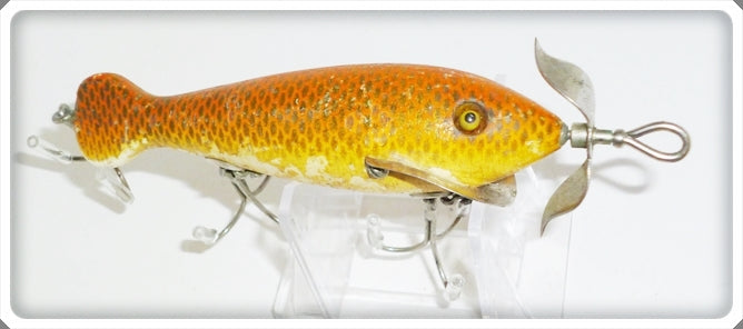 Vintage Heddon Goldfish Spin Diver Lure 3009K 