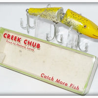 Vintage Creek Chub Yellow Flash Jointed Pikie Lure 2637 Special