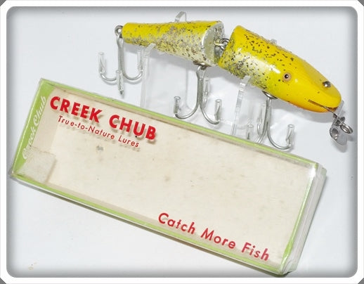 Vintage Creek Chub Yellow Flash Jointed Pikie Lure 2637 Special