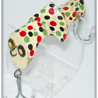 O. C. Schaeffer White With Black, Green & Red Spots Turbulent Diver