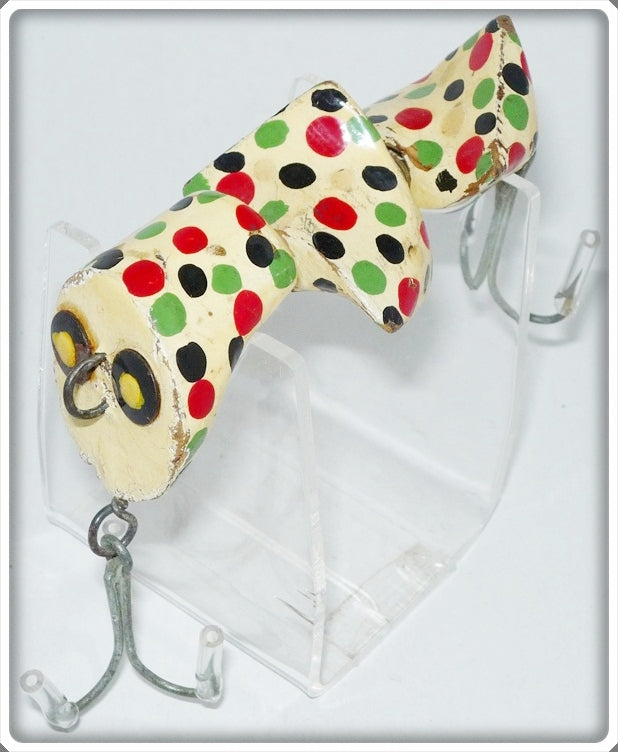 O. C. Schaeffer White With Black, Green & Red Spots Turbulent Diver