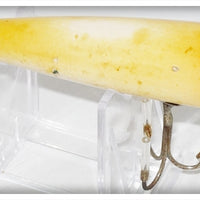 Vintage Heddon Red & White Uncatalogued Wooden Chugger Lure