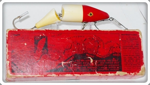 Vintage Val Products Inc Red & White Val-Lur Chub Lure In Box 