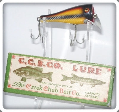 Vintage Creek Chub White Scale Plunker Lure 3225 In Box