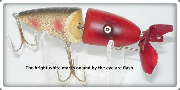 Vintage Jack's Tackle Red Head & Spots With Glitter Wig-L-Lure