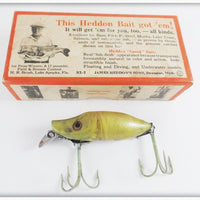 Vintage Heddon Green & Black Waterwave River Runt Lure E9110GB