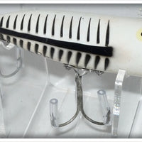 Heddon White And Black Shore Minnow Chugger Spook Lure 9540 XWB