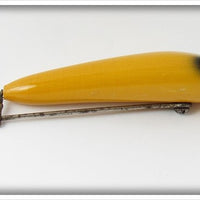 Vintage Moonlight Yellow Black Eye Single Hook Pikaroon 2501